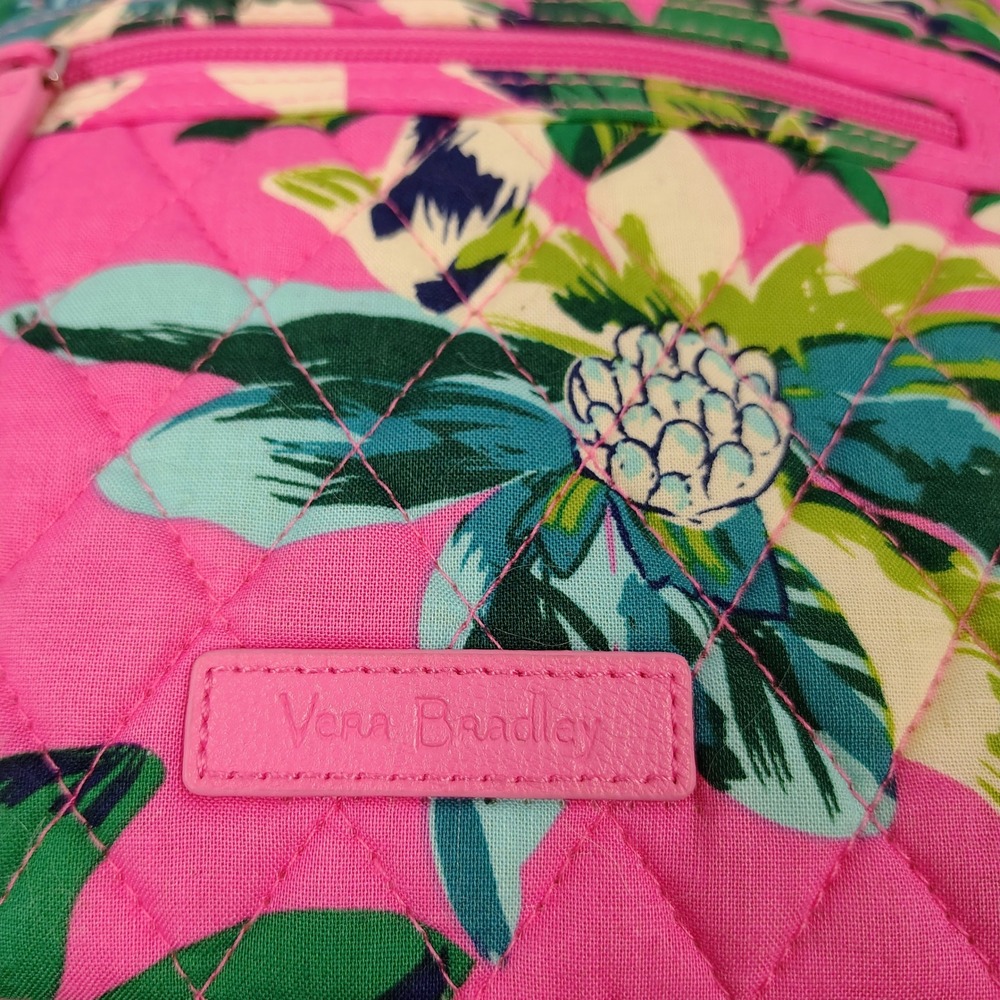 Vera Bradley Pink Floral Quilted Cotton Crossbody Bag 23304-J26 Adjustable strap - Picture 15 of 15